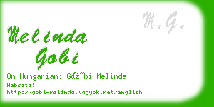 melinda gobi business card